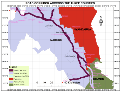 Nairobi-Mau Summit Highway Route
